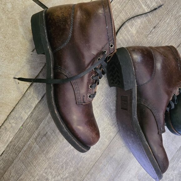 FRYE prison MEN BOOTS 10 - Picture 9 of 12